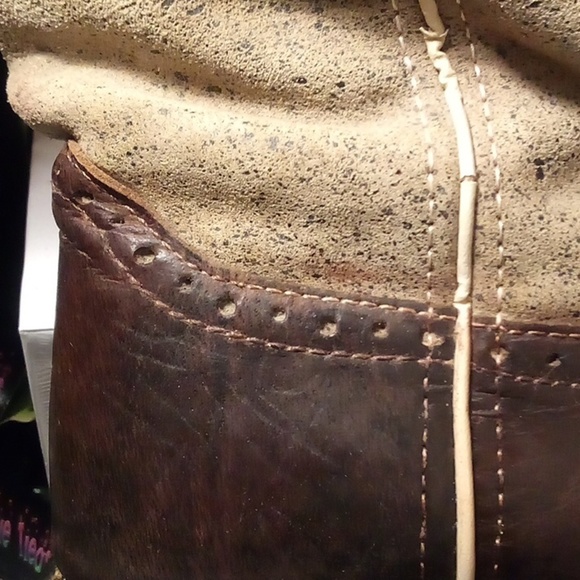 Justin Gypsy Floral Brown Leather Square Soft Toe Cowgirl Western Boots -Size 9B - Picture 5 of 15